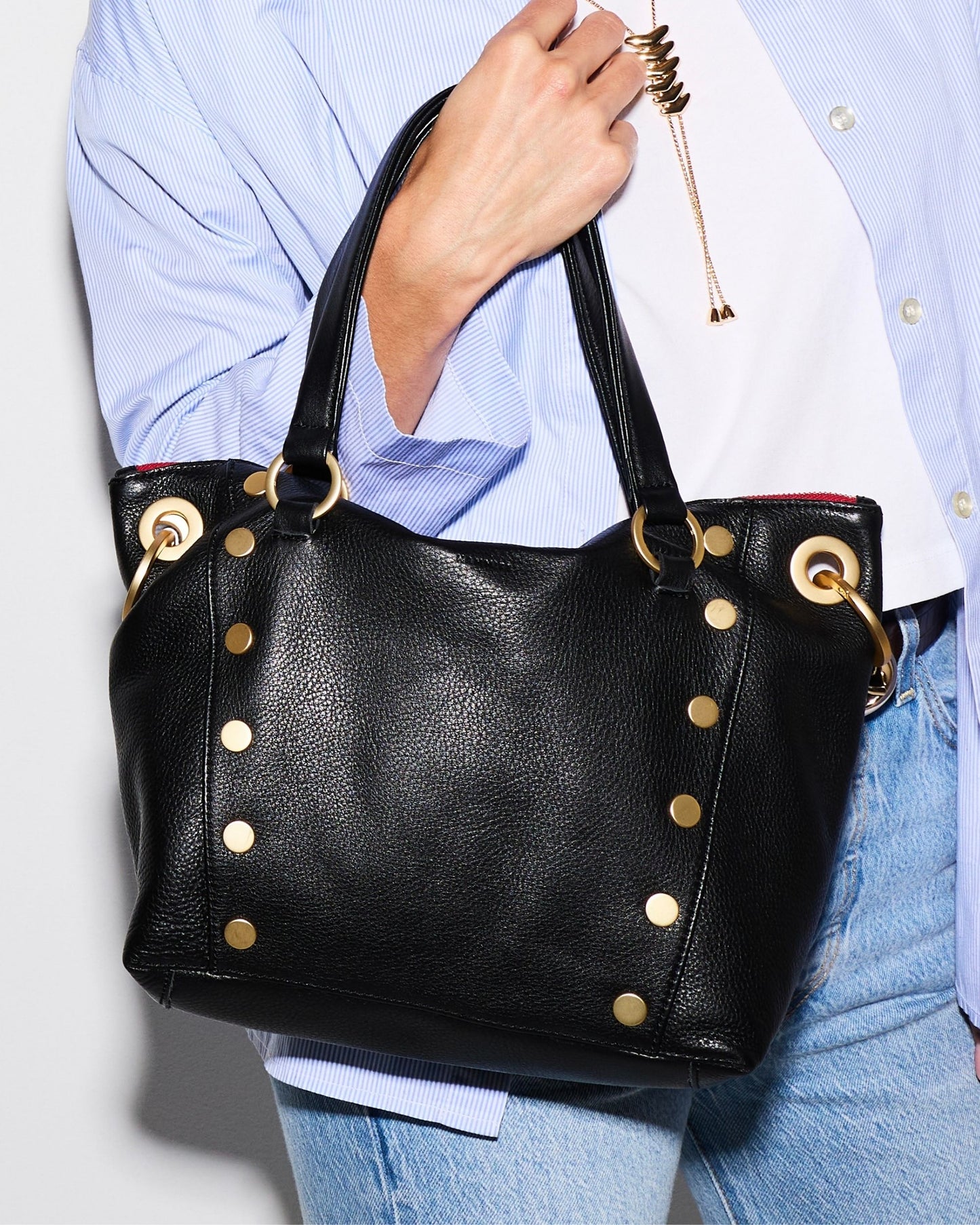 Daniel | Black/Brushed Gold Red Zip | Med