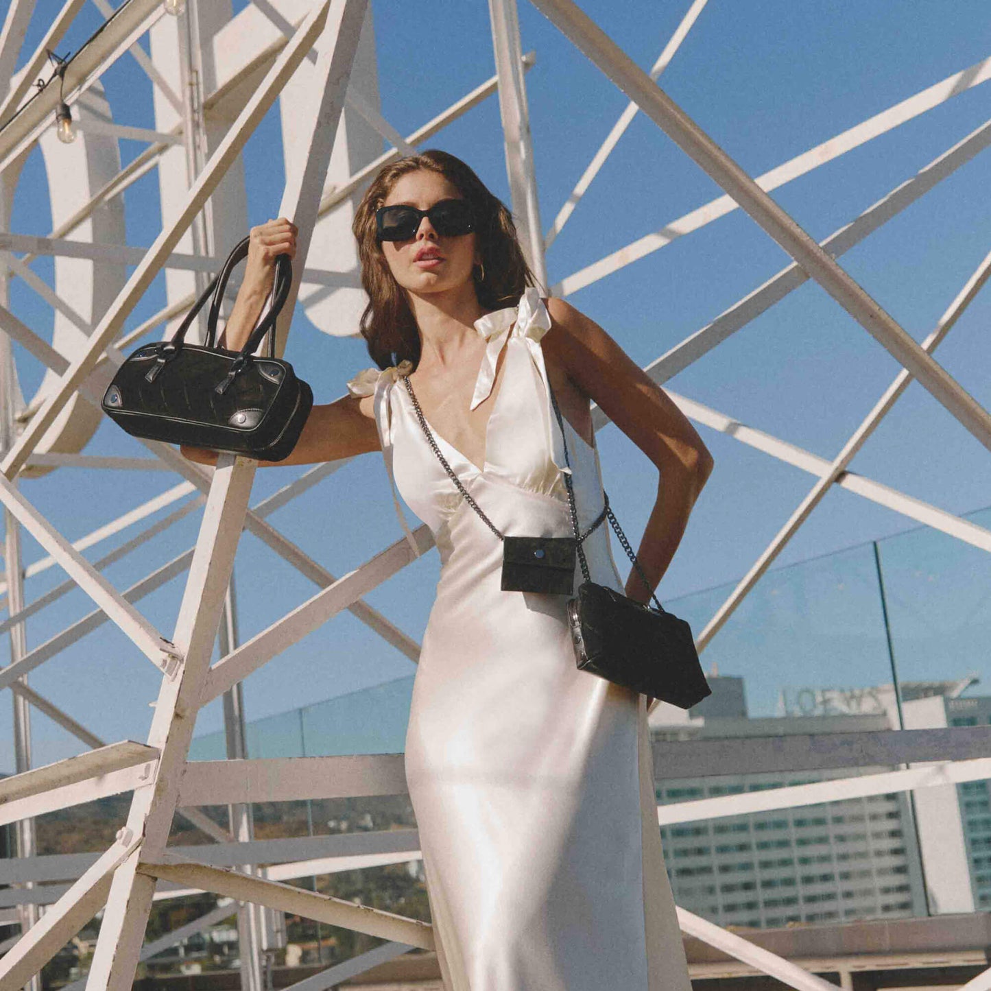 Charlotte | Noir Diamond Suede/Gunmetal | Sml