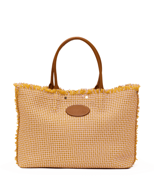Olympia Tote | Pink Lemonade/Gold