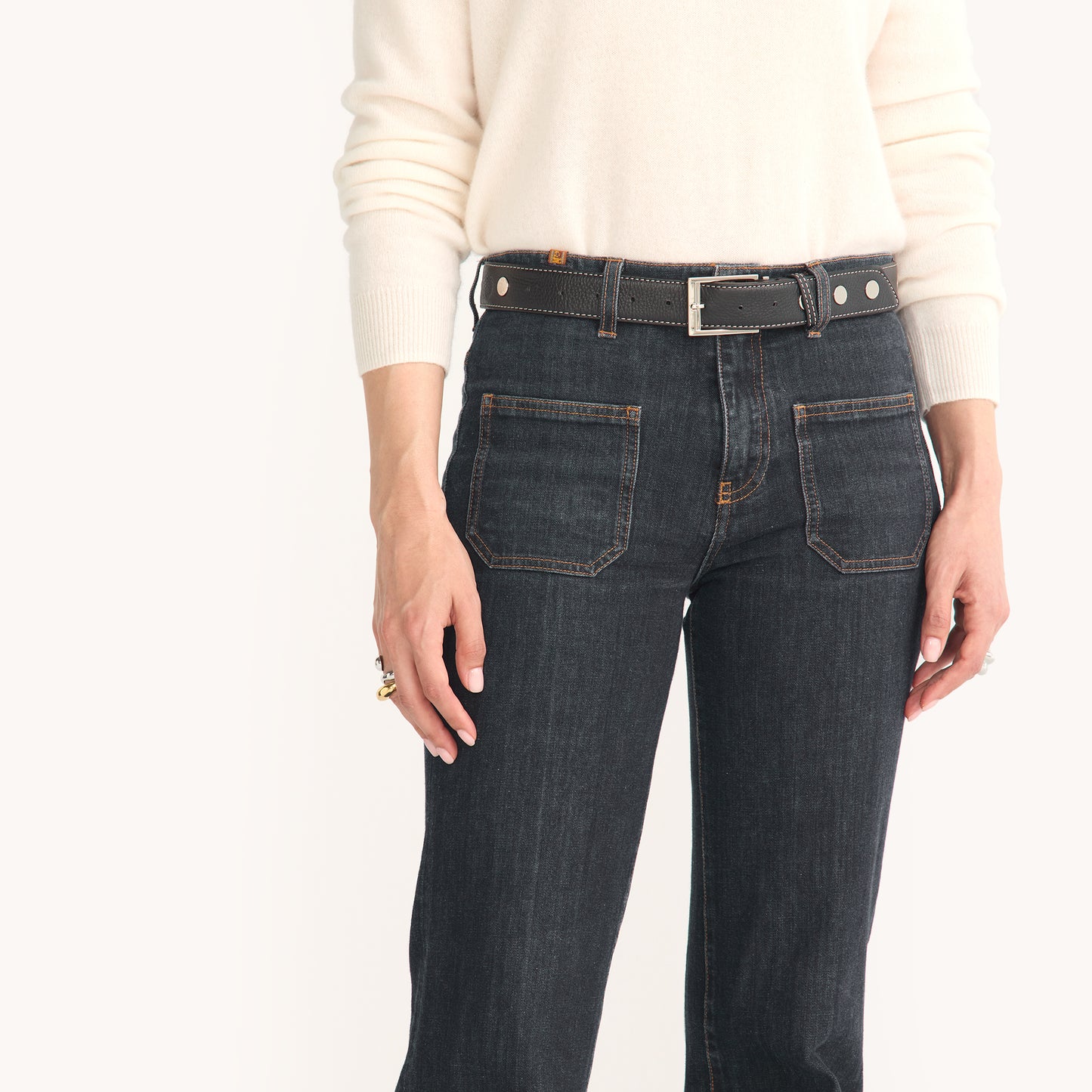 Charlie Rev Riveted Med-Tempo Black/Espresso Pebble-Model-View