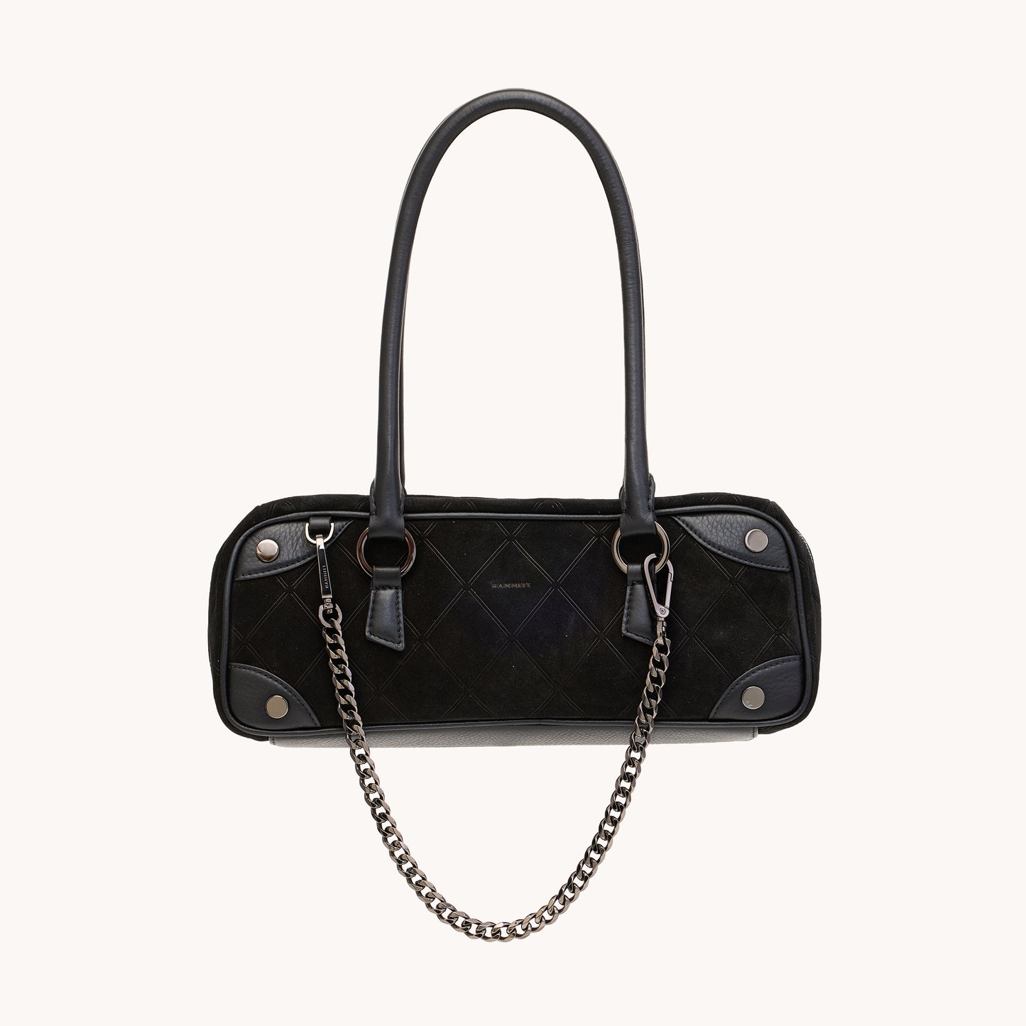 Meredith | Noir Diamond Suede/Gunmetal | Sml