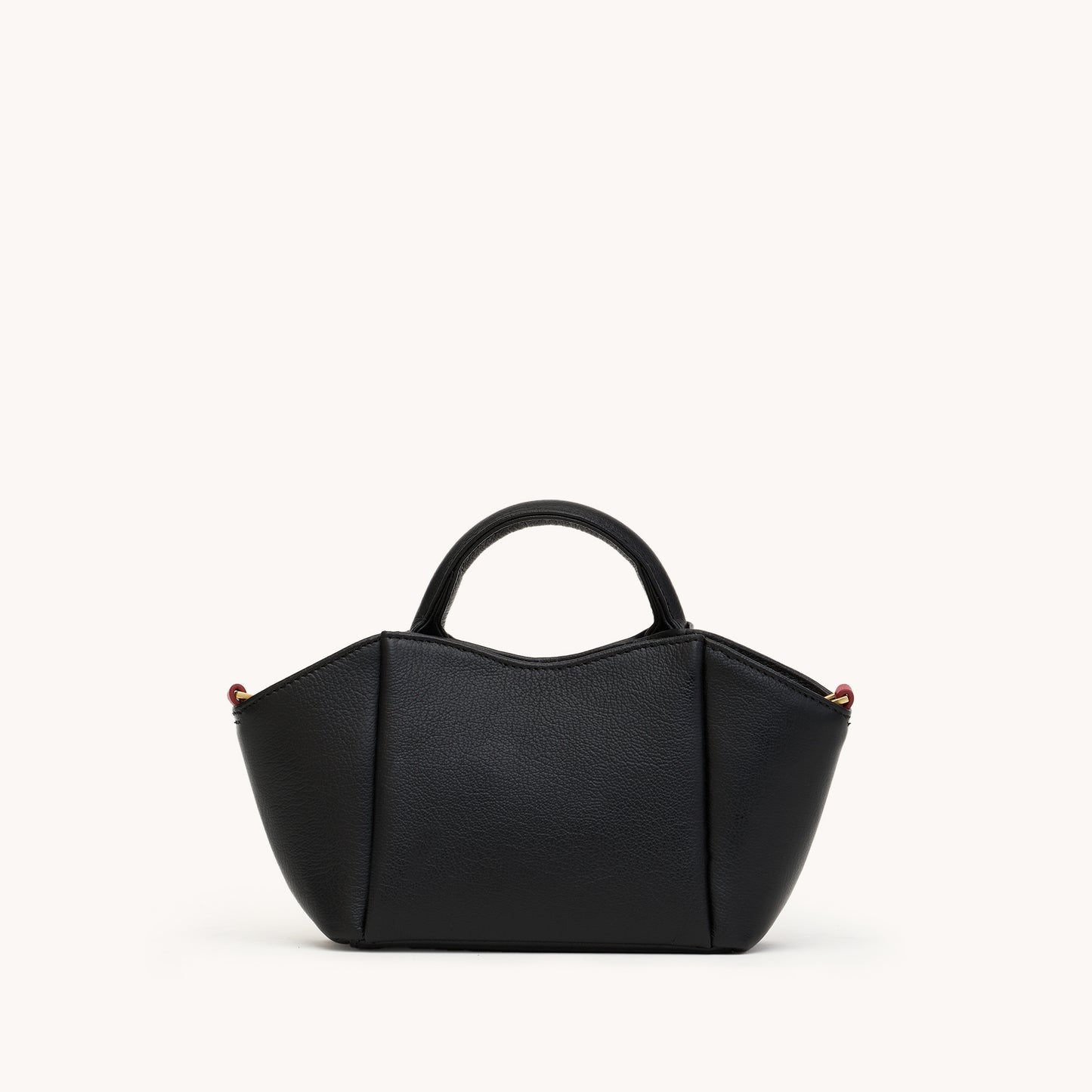 Paul | Black Press/Brushed Gold Red Zip | Mini