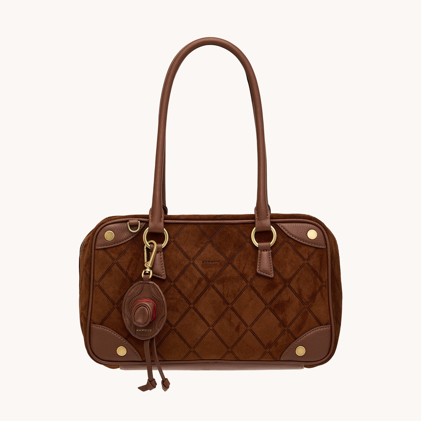 Cowboy Russ Charm | Chocolate Diamond Pebble/Antique Gold