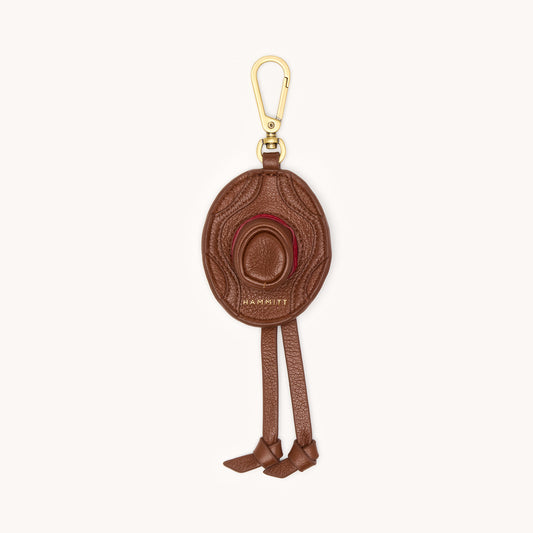 Cowboy Russ Charm | Chocolate Diamond Pebble/Antique Gold
