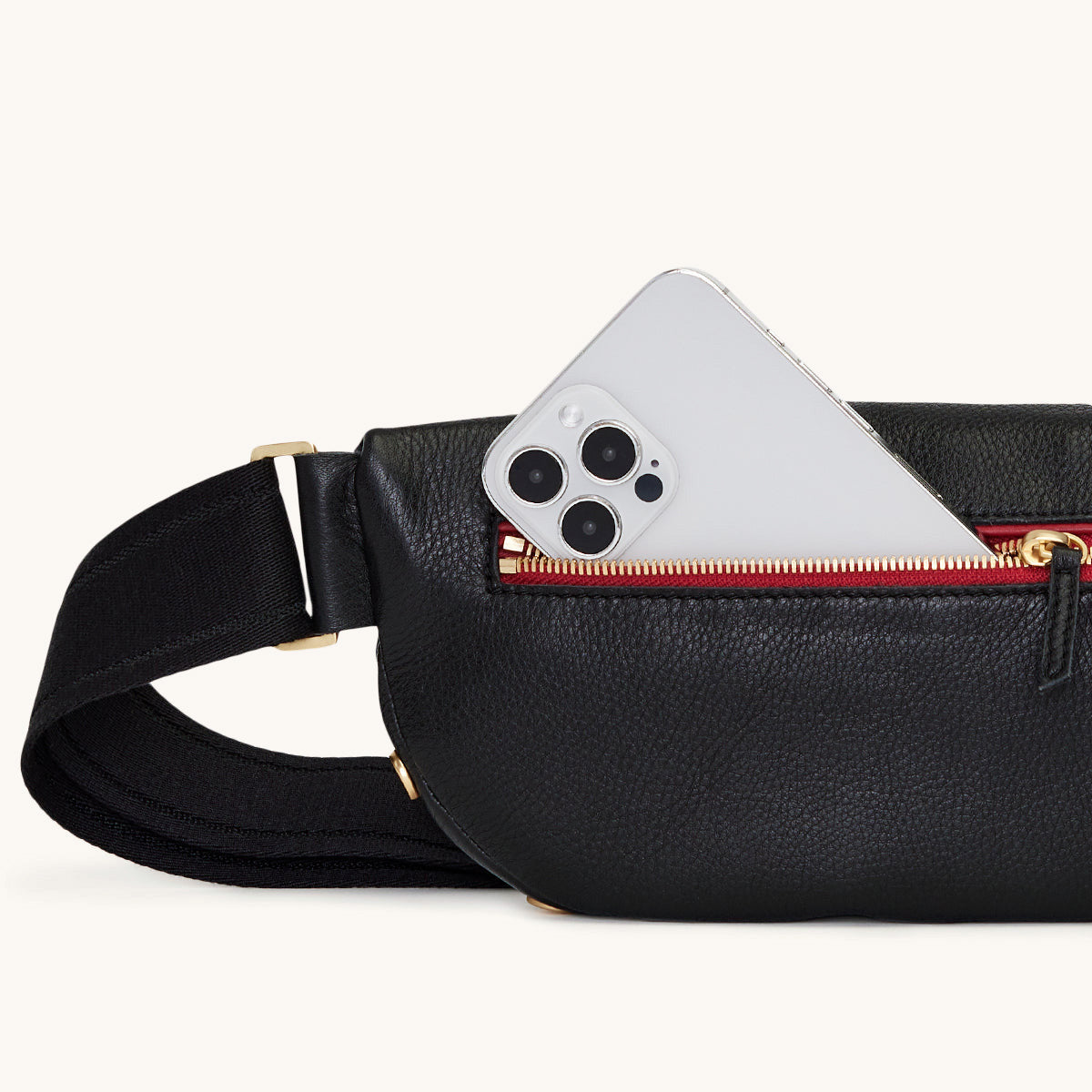 Charles-Crossbody-Lrg-Black-BG-Red-Zip-leather-back