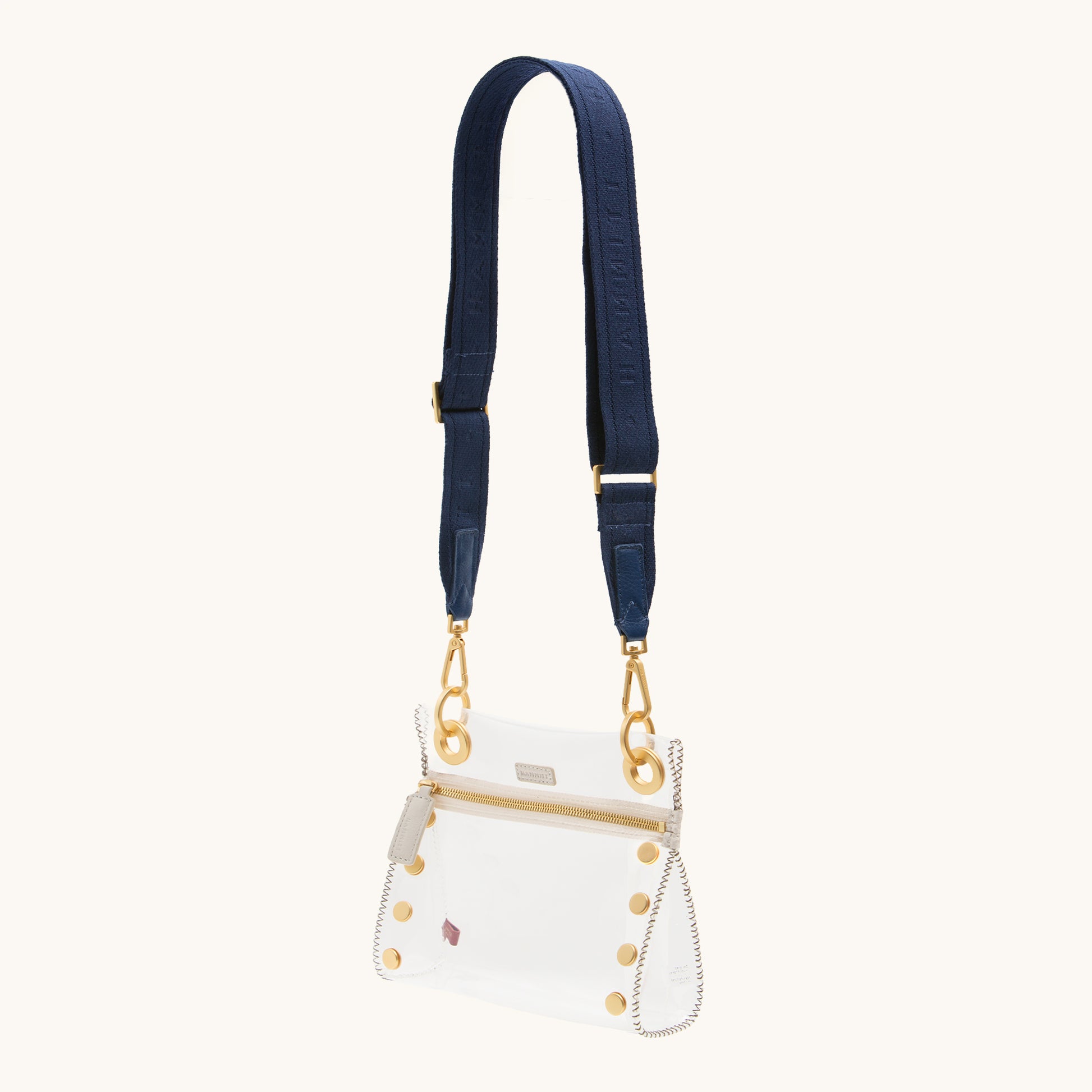 Webbing Crossbody Strap-Riviera Navy-BG-Crossobyd-View
