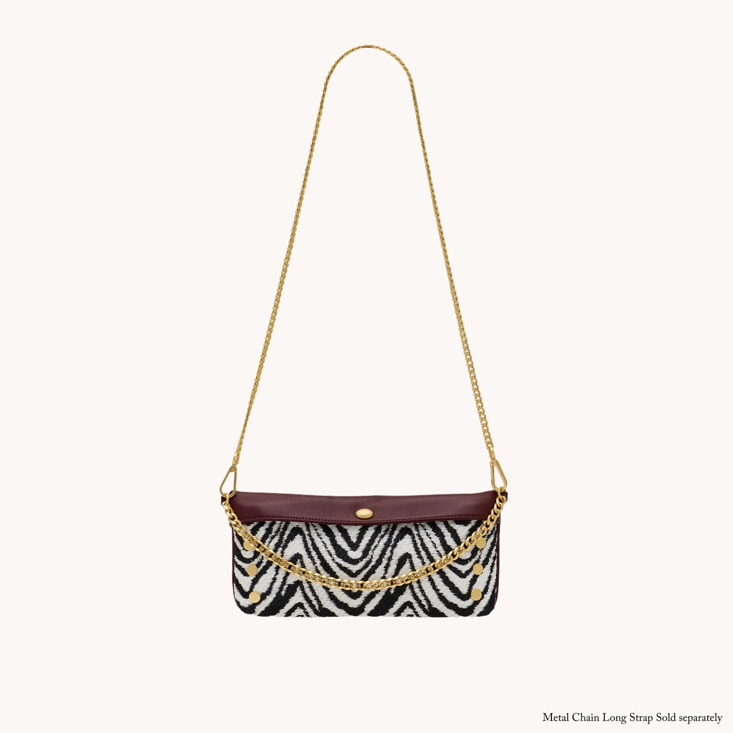 Invitation Clutch | Zebra/Brushed Gold