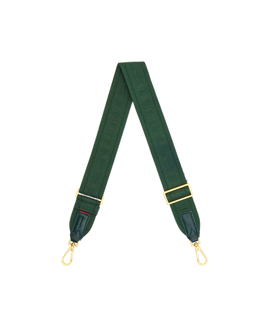 Webbing Crossbody Strap | Grove Green/Brushed Gold