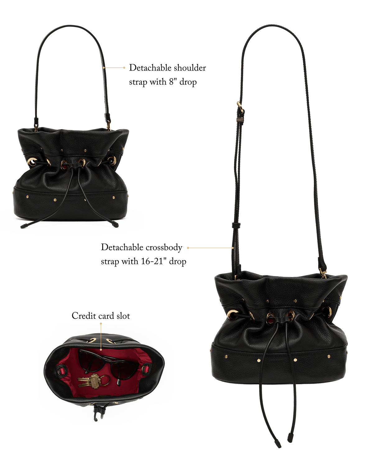 Gianna | Black/Gold | Sml