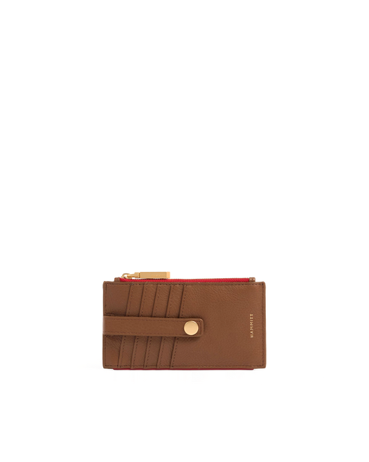 210-West-Mahogany-Pebble-BG-Red-Zip-Front-View