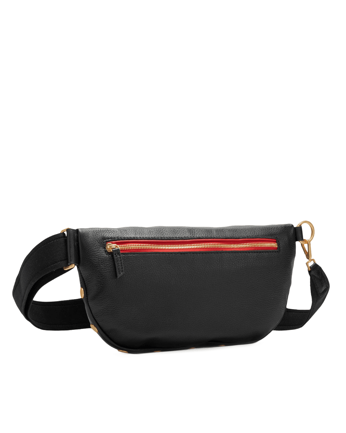 Charles-Crossbody-Lrg-Black-BG-Red-Zip-Detail-View