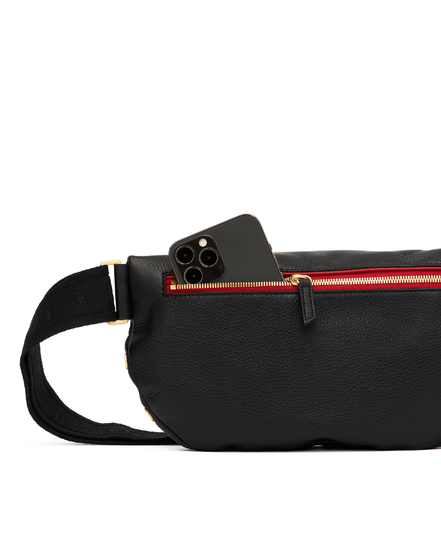Charles-Crossbody-Lrg-Black-BG-Red-Zip-Back-View-Detail