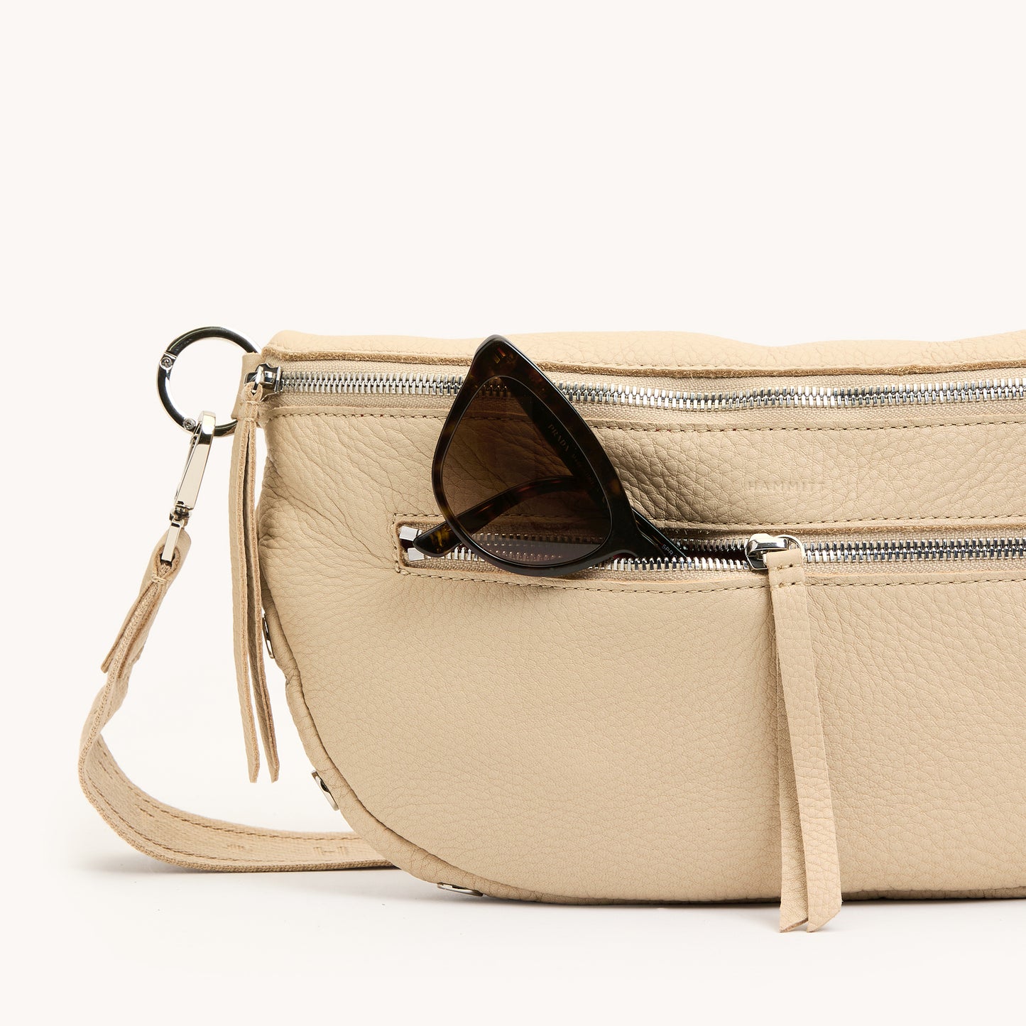 Charles Crossbody | Limestone/Silver | Lrg