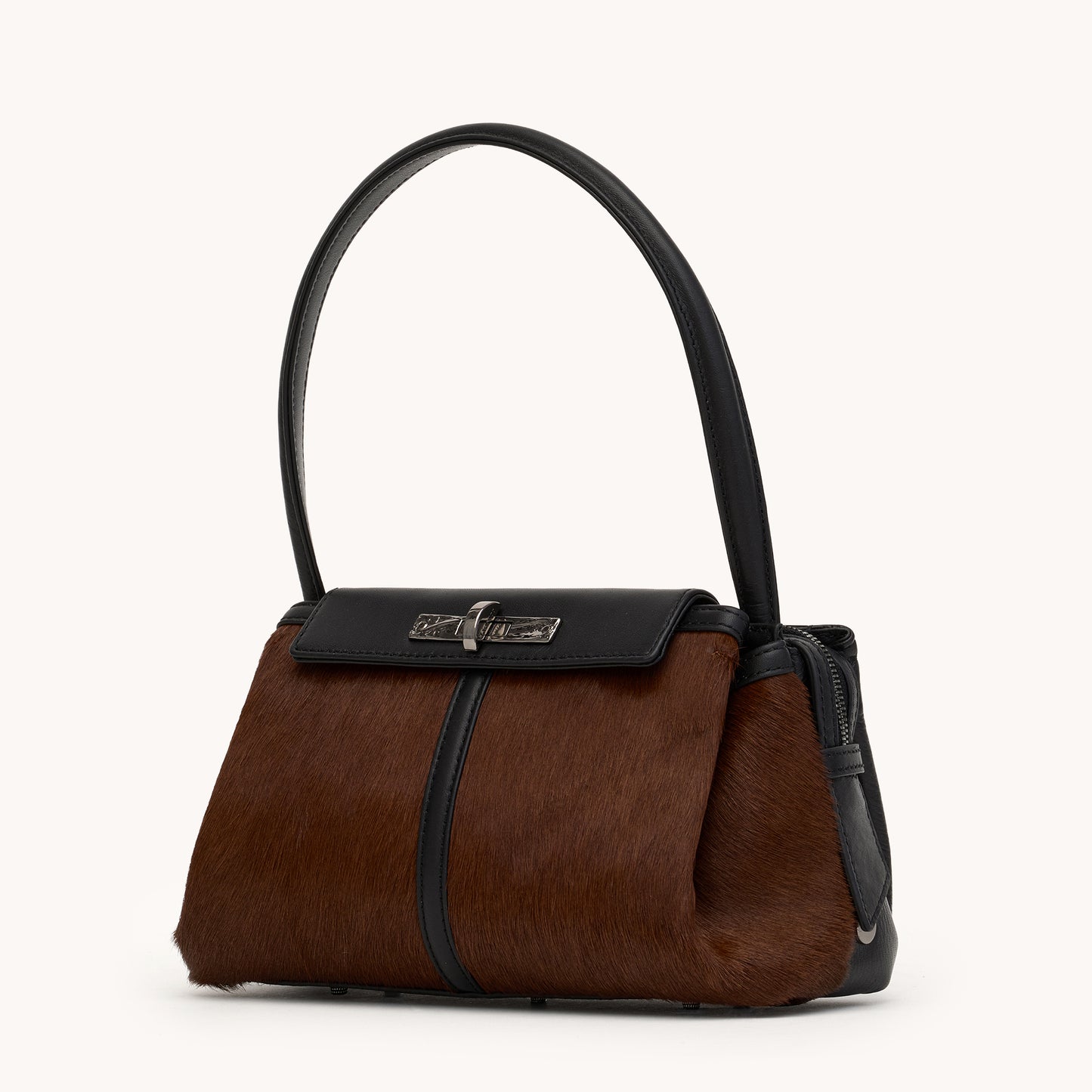 Charlotte | Calf Hair/Gunmetal | Med