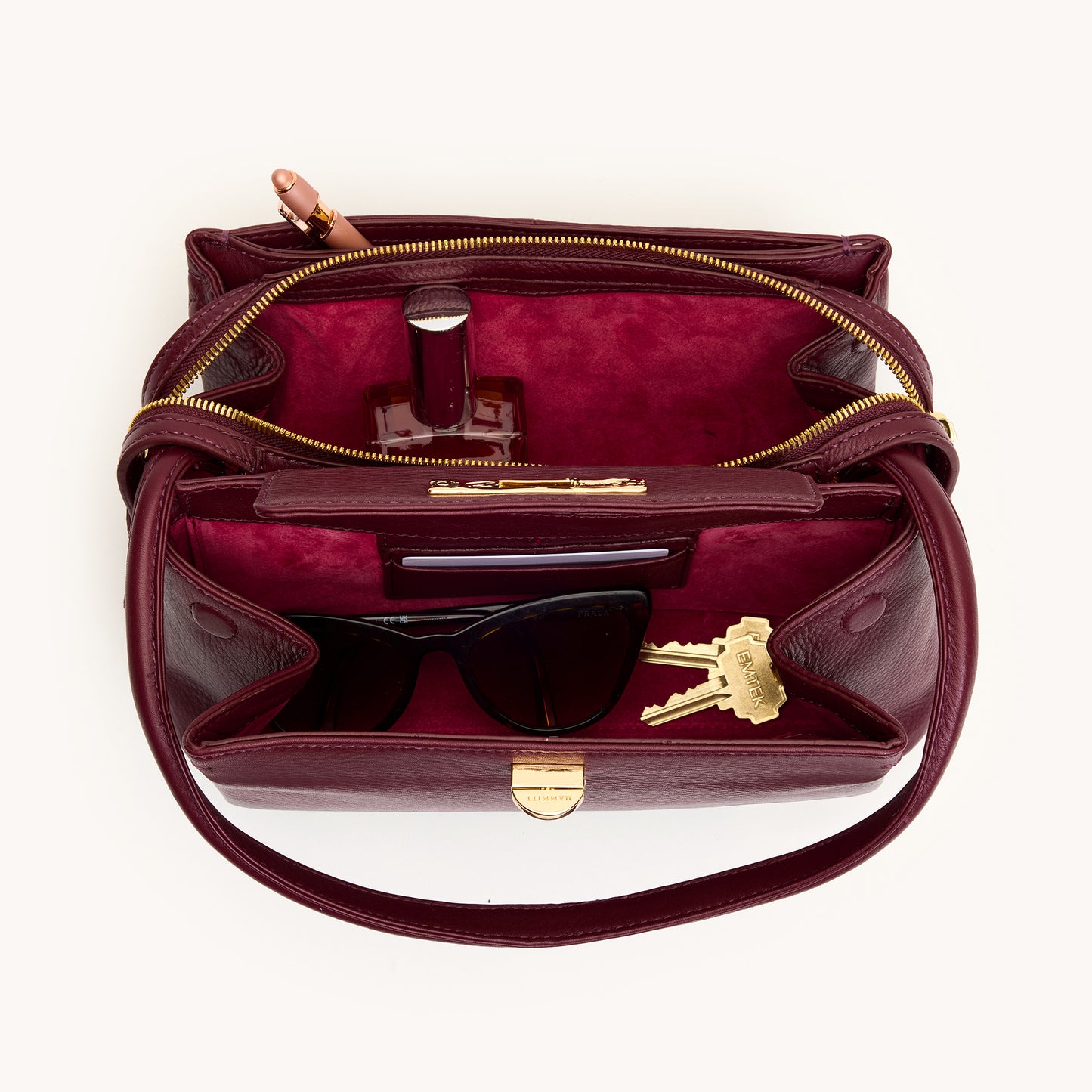 Charlotte | Cherrywood Pebble/Gold | Med
