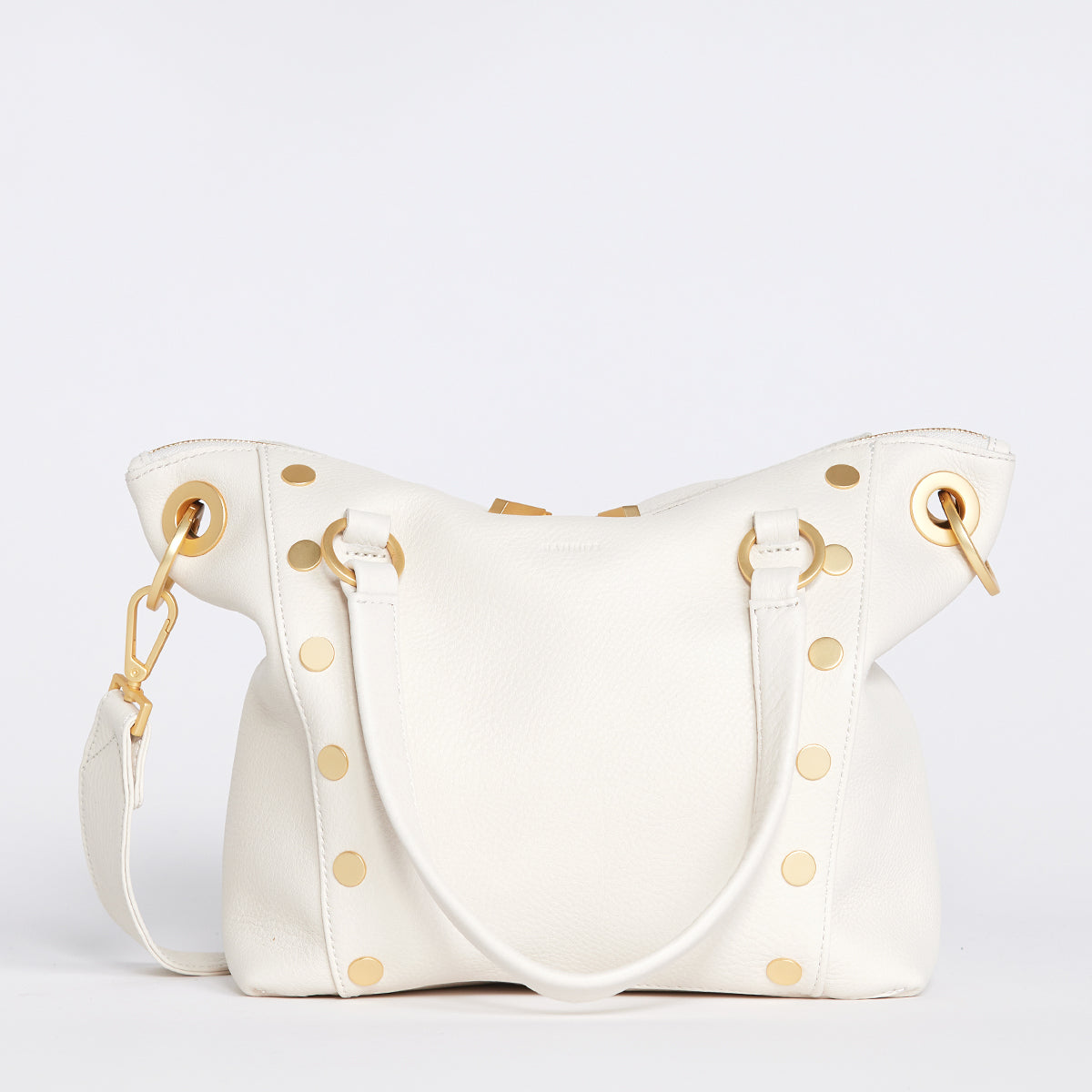 Hammit VIP MED Calla Lily White Raffia / Brushed Gold Hammered main image 1