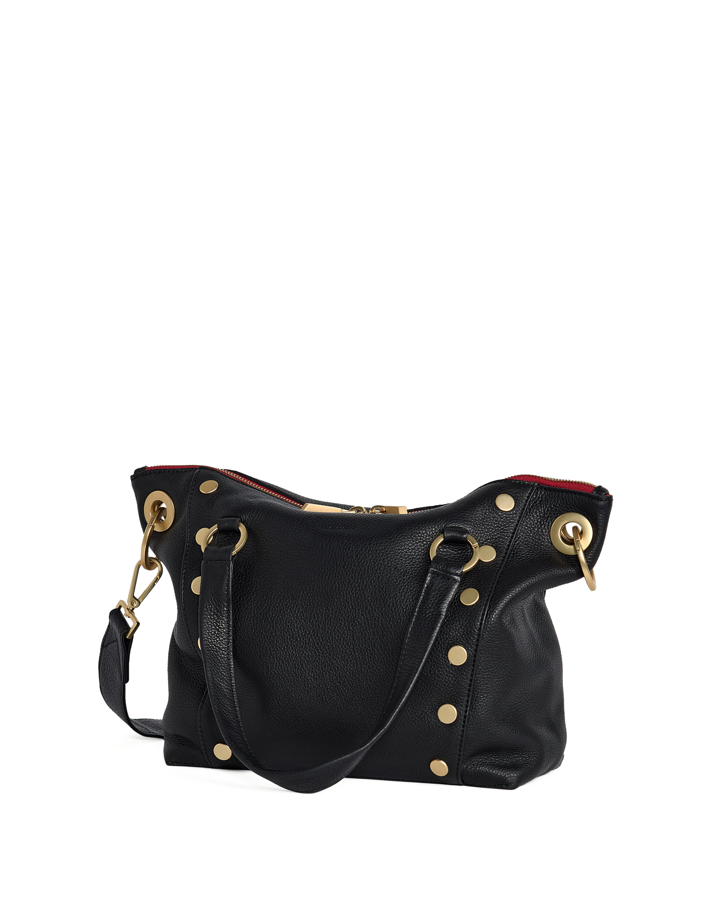Daniel | Black/Brushed Gold Red Zip | Med
