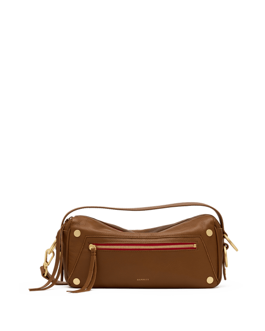 Doxie-Med-Mahogany-Pebble-BG-Red-Zip-Front-View