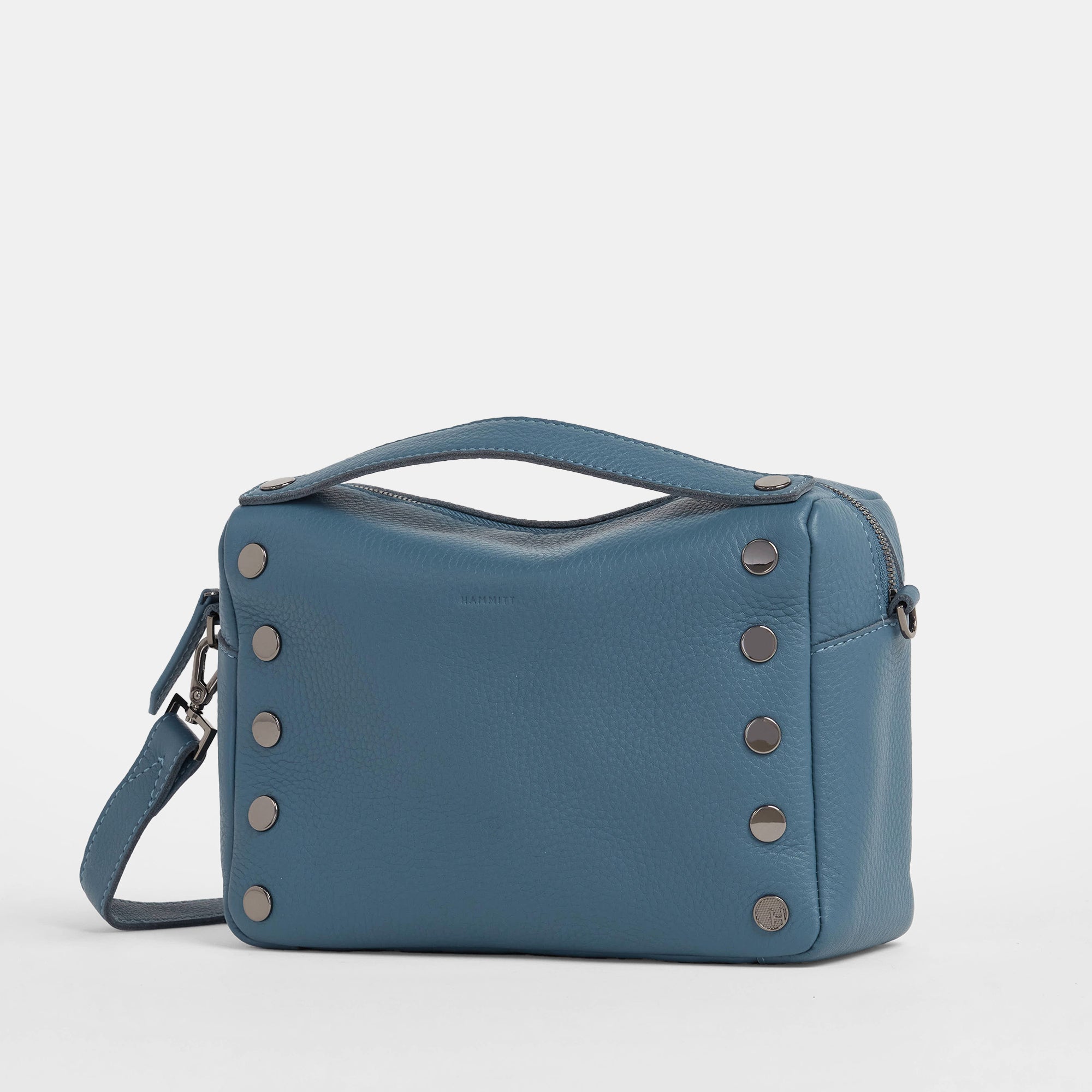 Evan Crossbody Curated Blue Gunmetal Med 840220514969 HAMMITT