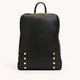 Hunter-Backpack-Black-BG-Red-Zip-Front-View