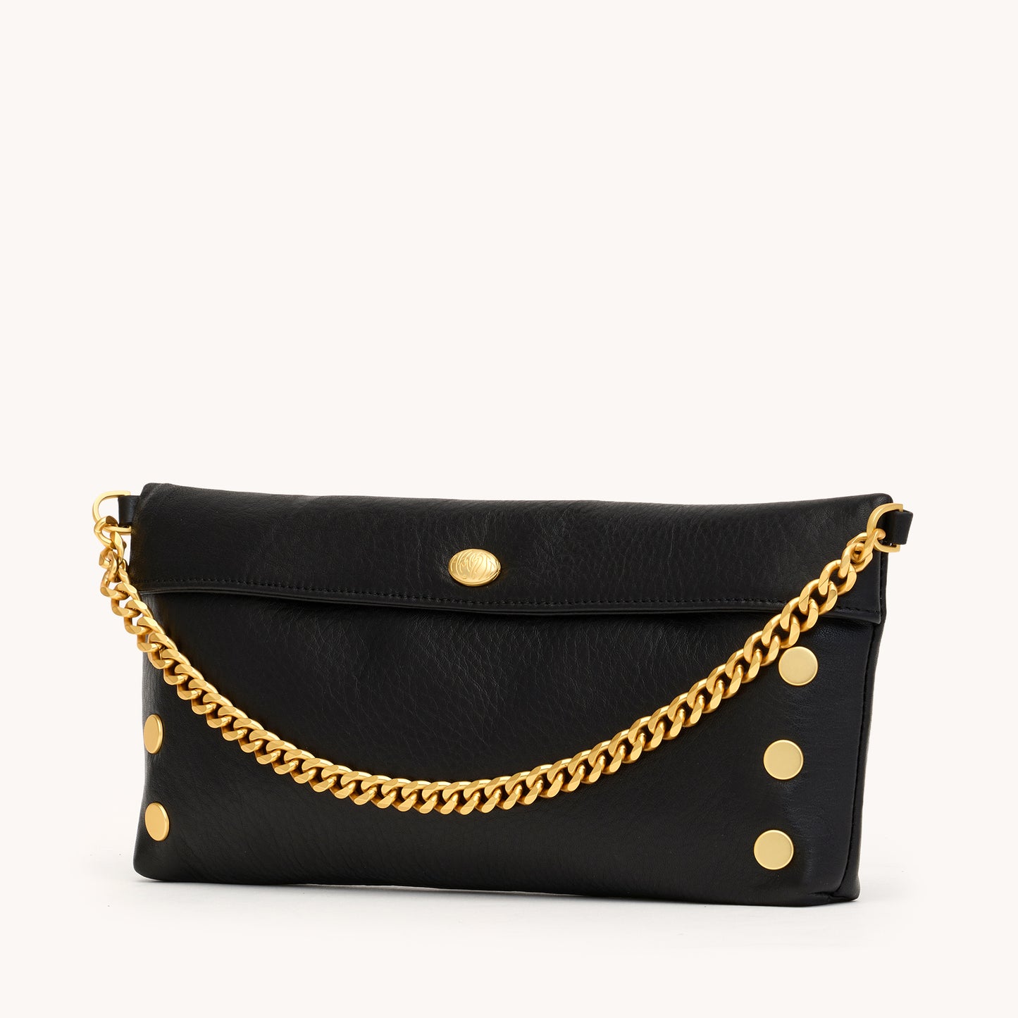 Invitation Clutch | Black/Brushed Gold