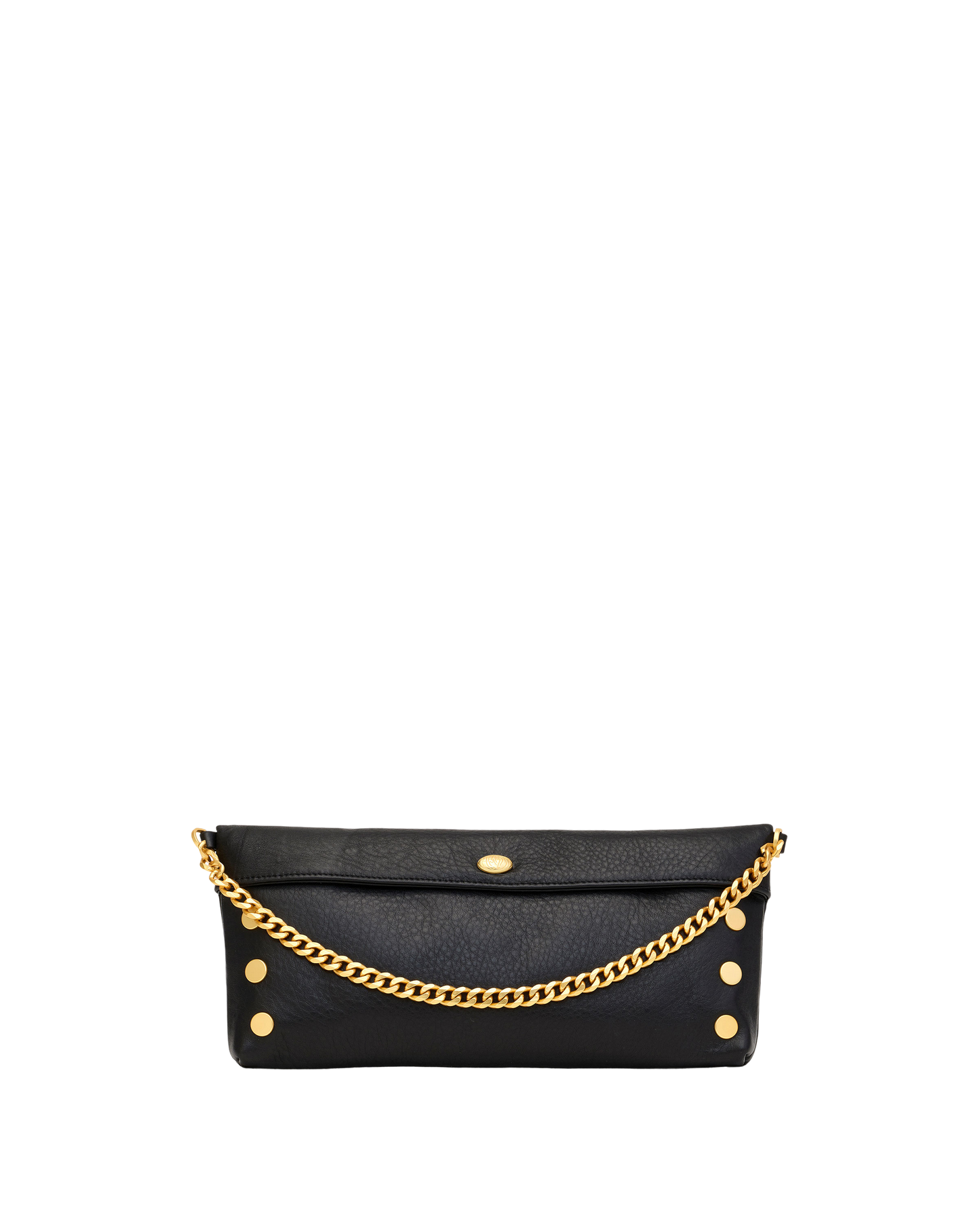Invitation Clutch | Black/Brushed Gold