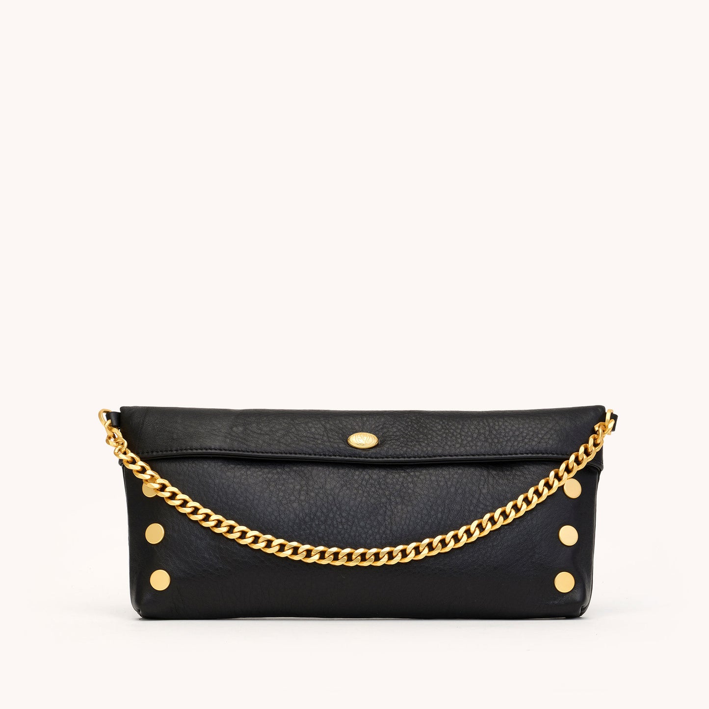 Invitation Clutch | Black/Brushed Gold