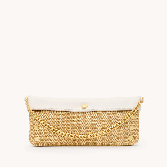 Invitation-Clutch-Calla-Lily-White-Raffia-BGH-Front-View