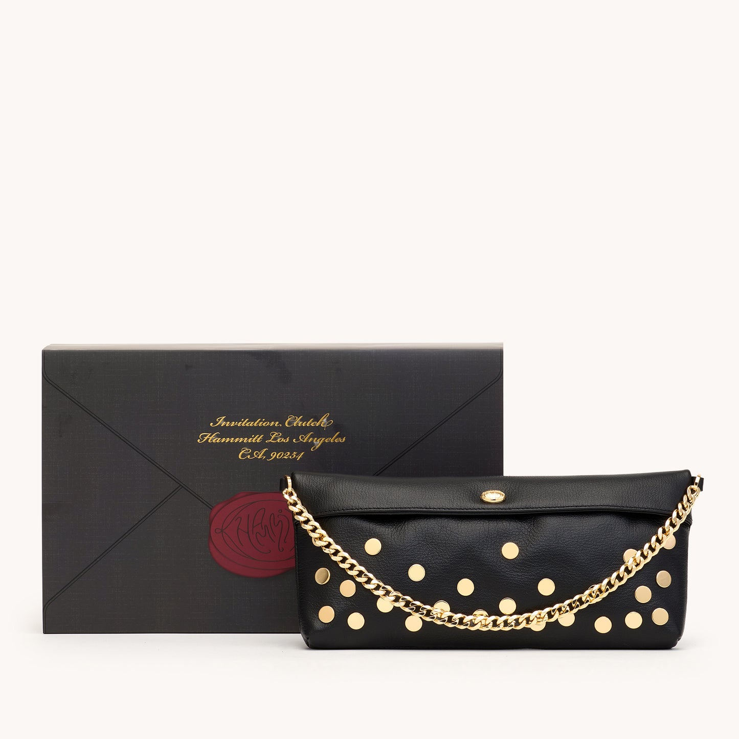 Invitation Clutch | Falling Rivets/Gold