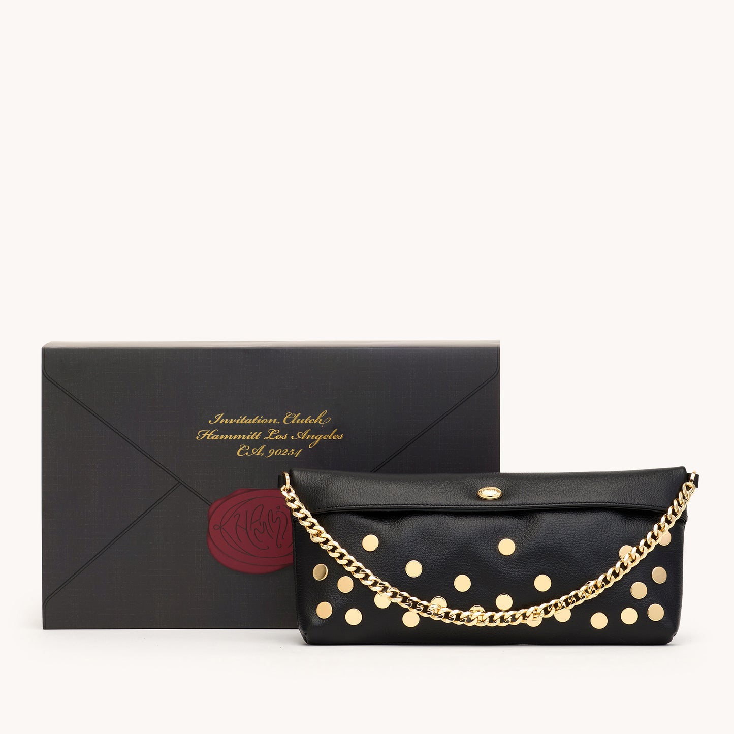 Invitation Clutch | Falling Rivets/Gold