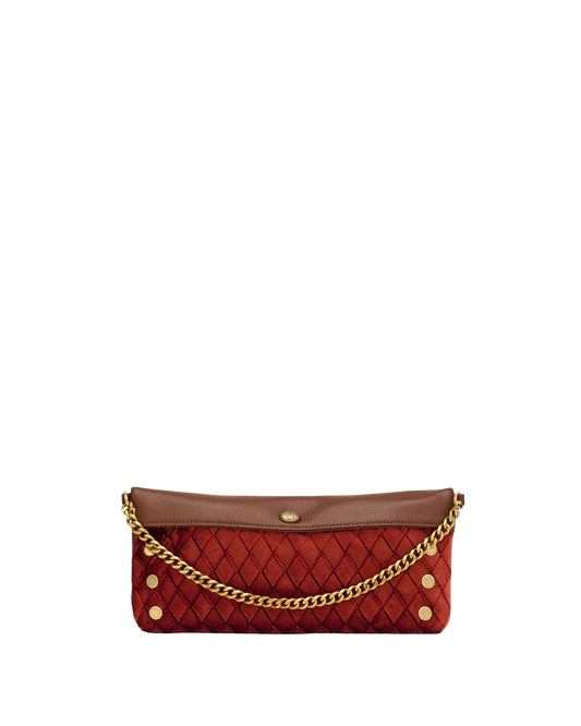 Invitation Clutch | Monarch Velvet/Antique Gold