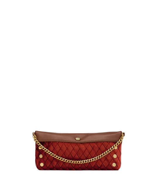 Invitation Clutch | Monarch Velvet/Antique Gold