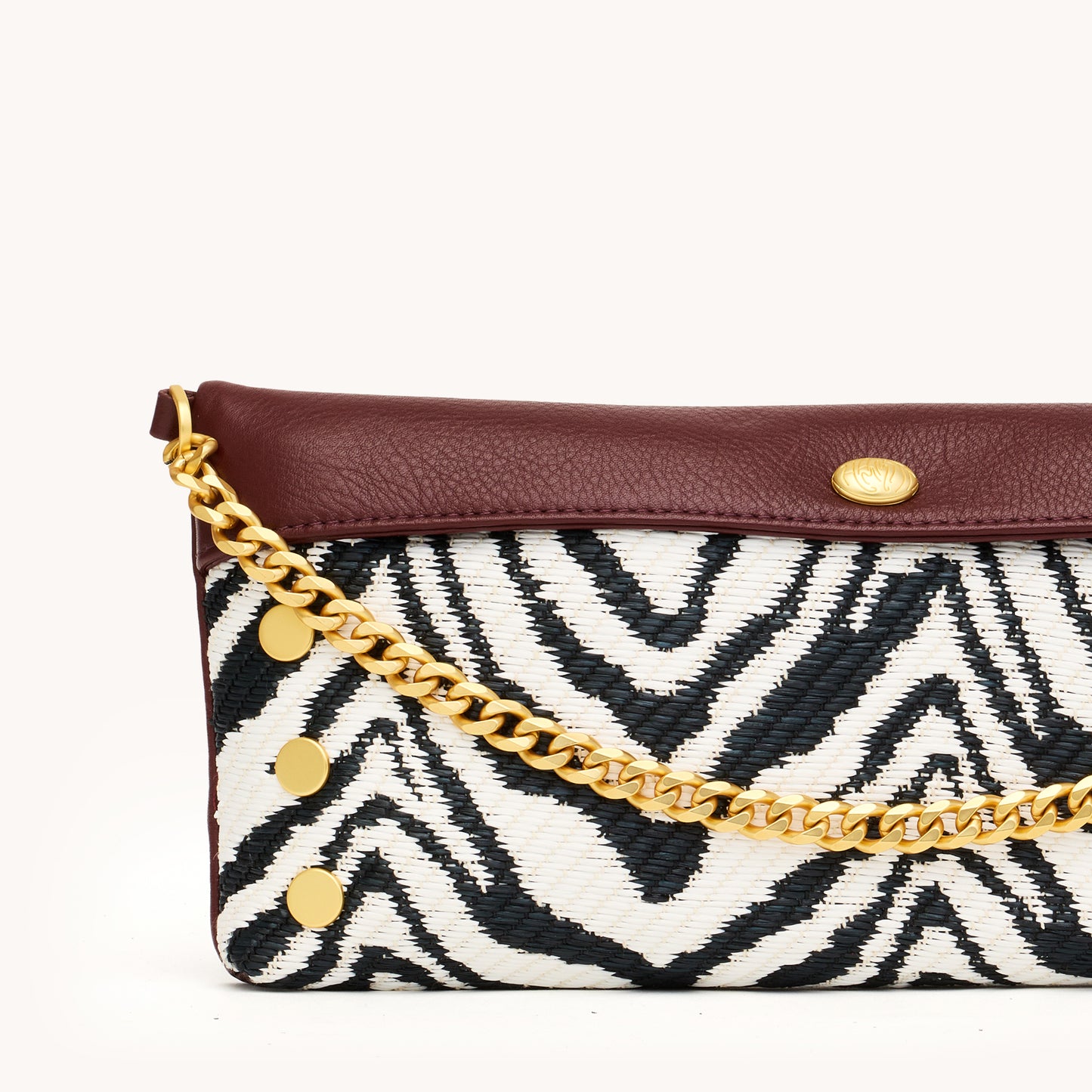 Invitation Clutch | Zebra/Brushed Gold