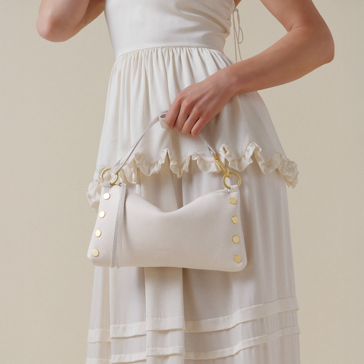 Kyle | Calla Lily White/Brushed Gold | Sml