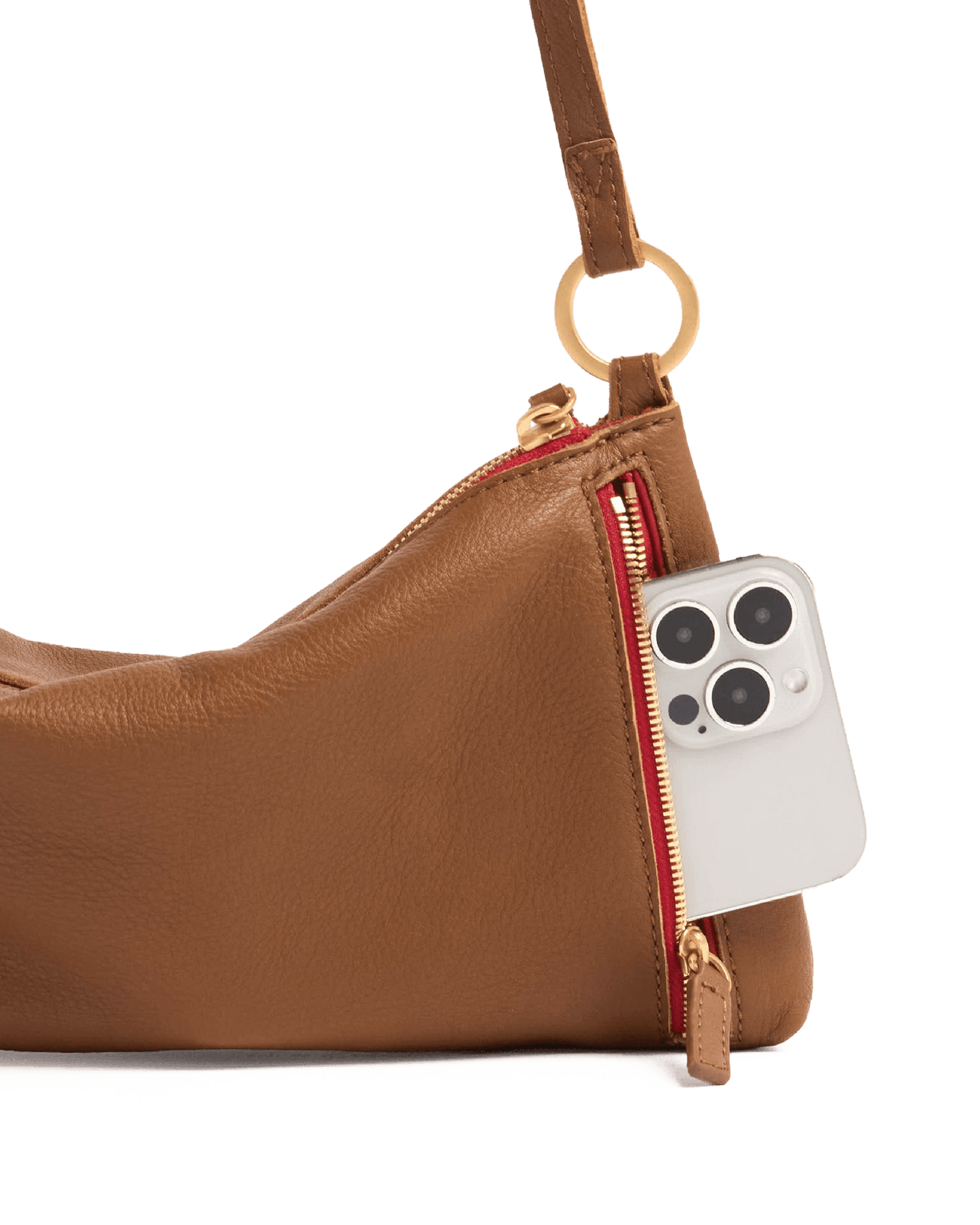 Kyle-Mahogany-Pebble-BG-Red-Zip-Back-View-Detail