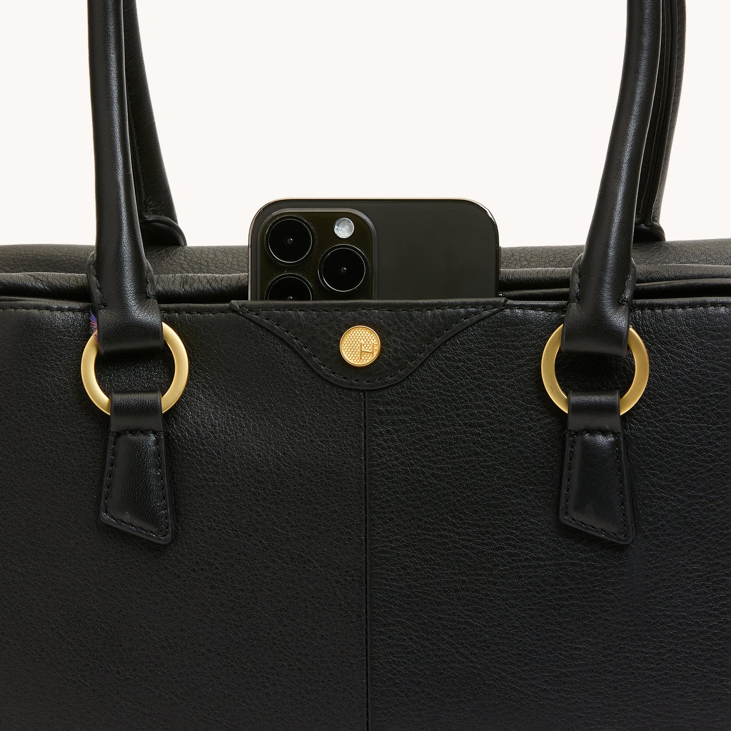 Meredith | Black/Brushed Gold | Med
