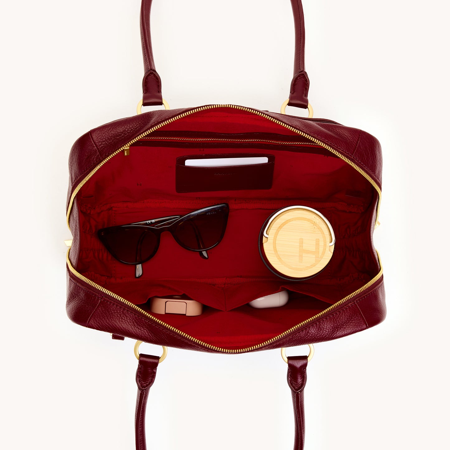 Meredith | Cherrywood Pebble/Brushed Gold | Med