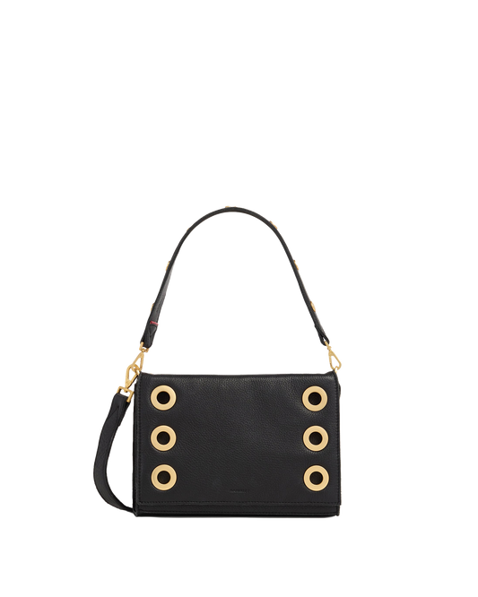 Montana Clutch | Black/Brushed Gold | Sml