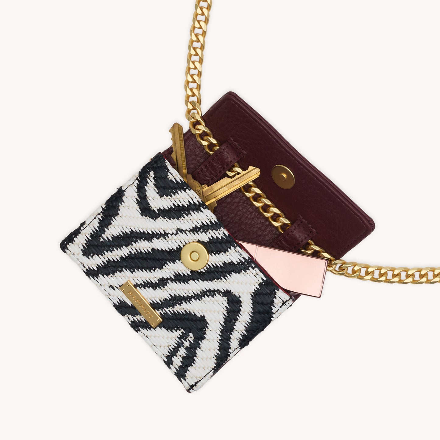 Montana Pendant | Zebra/Brushed Gold