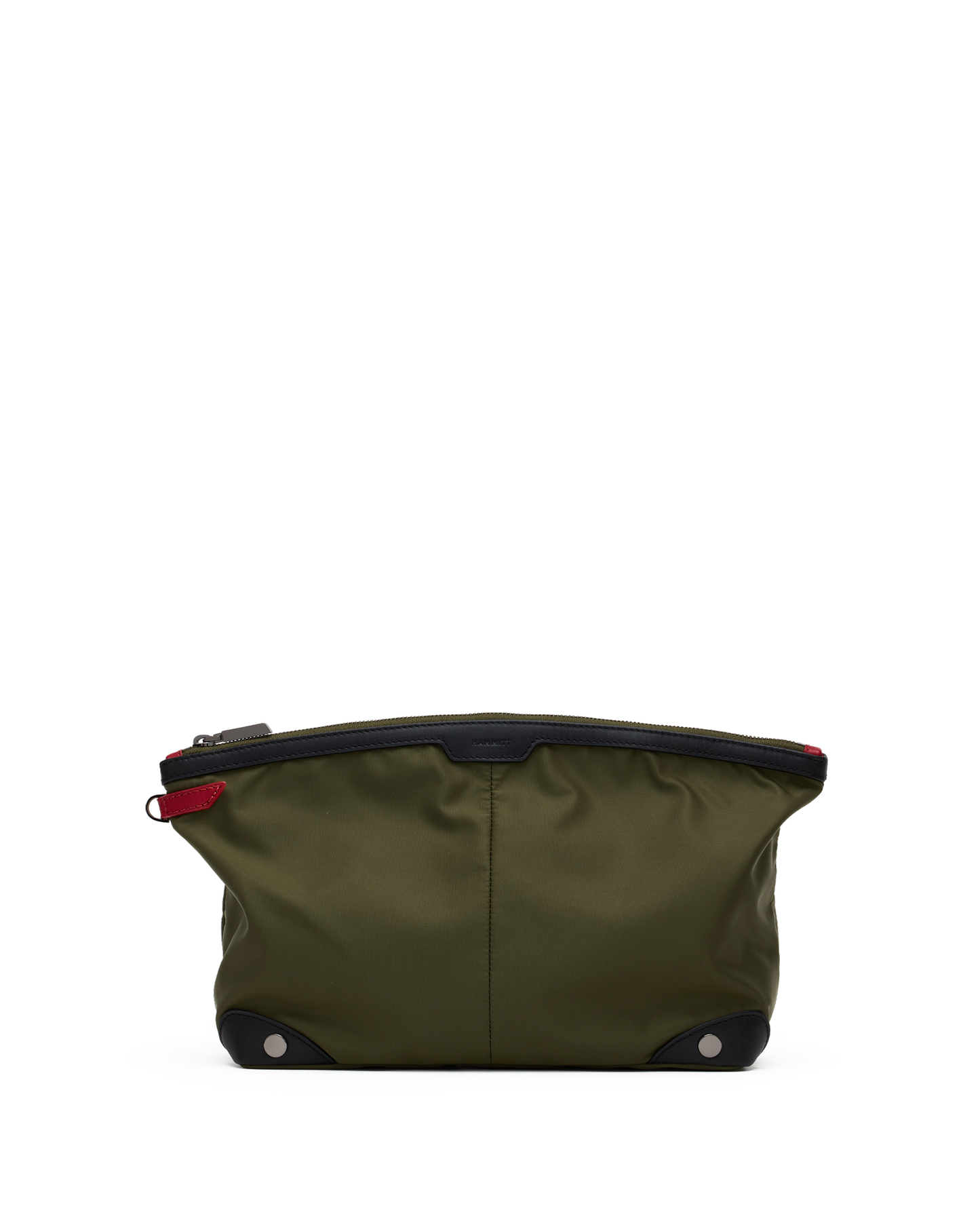 Nicky Cosmetic Pouch | Jade Nylon/Gunmetal | Lrg
