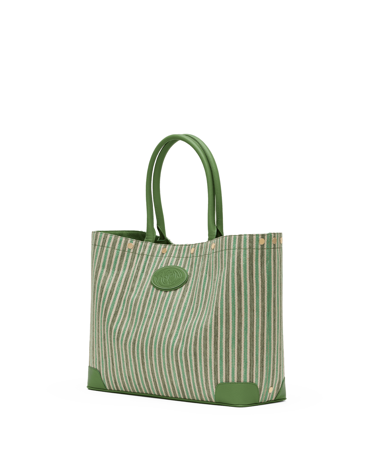 Olympia-Tote-Pickle-Stripe-G-Front-View-2