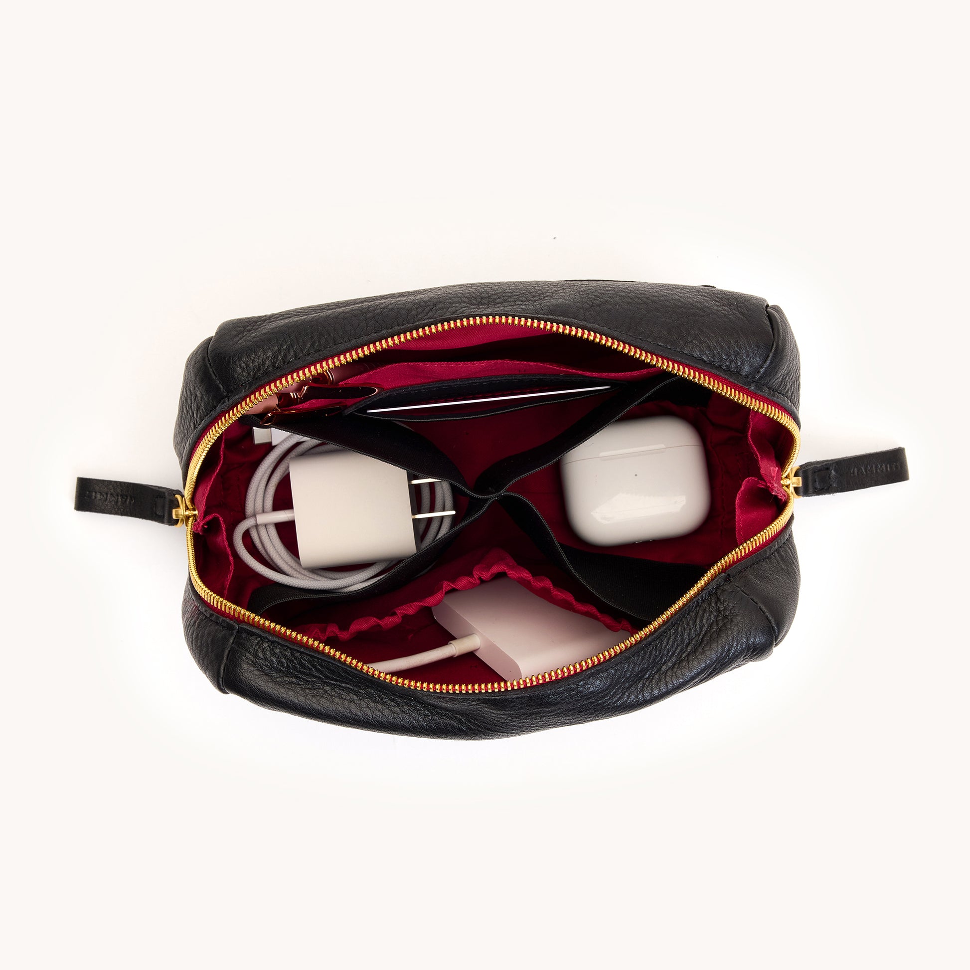 Powers-Med-Black-BG-Red-Zip-Interior-View