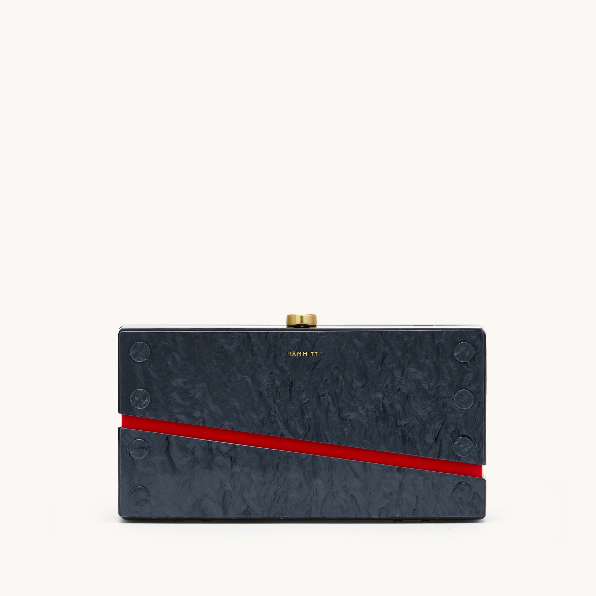 Soiree-Clutch-Carrara-Black-Brushed-Gold-Med-Front-View