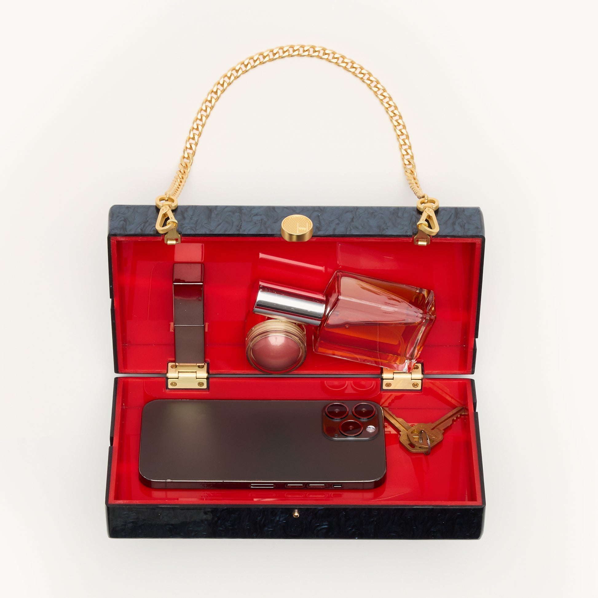 Soiree-Clutch-Carrara-Black-Brushed-Gold-Med-Interior-View