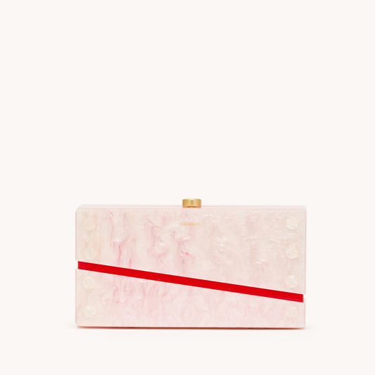 Soiree Clutch | Carrara Blush/Brushed Gold | Med