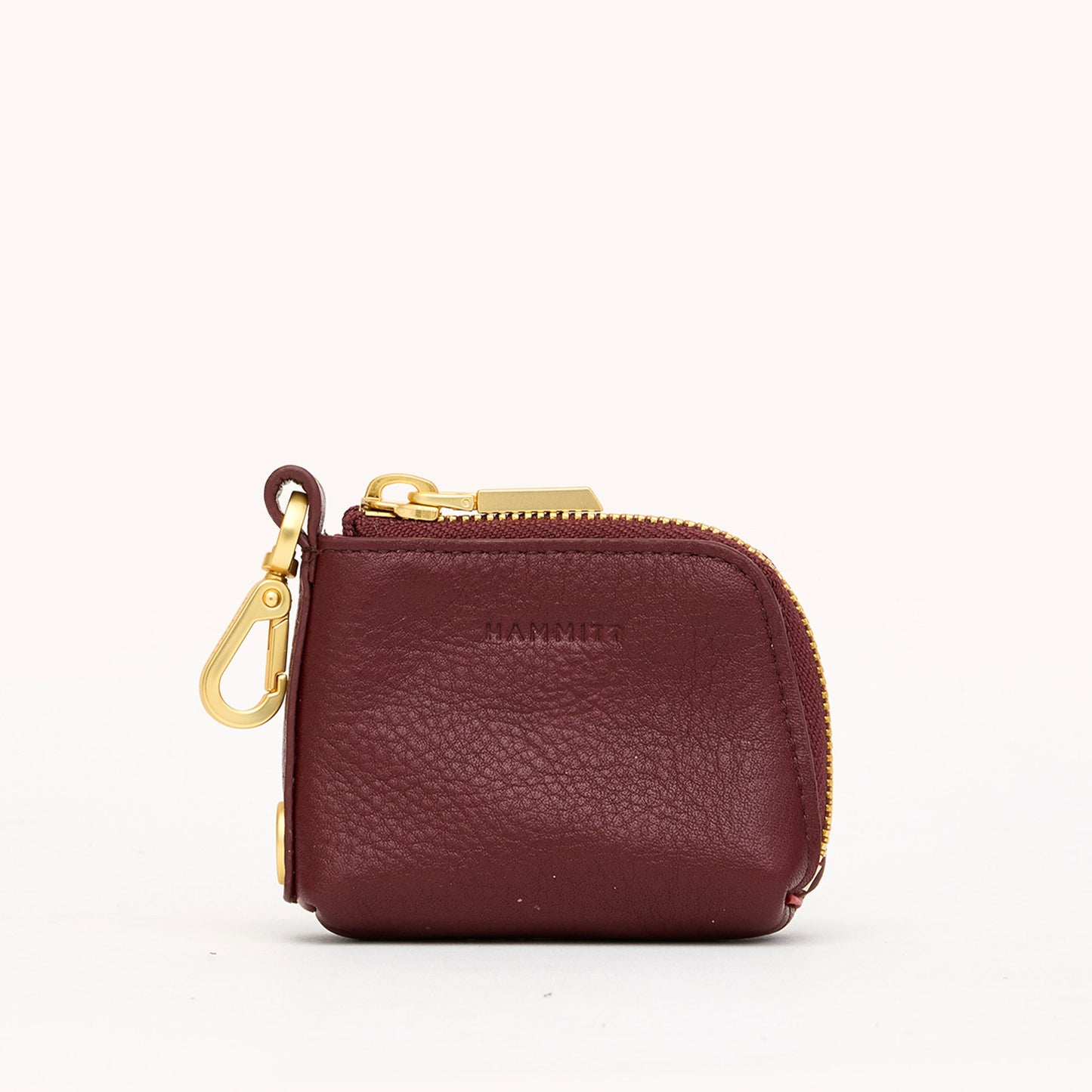 Syd Pouch | Cherrywood Pebble/Brushed Gold