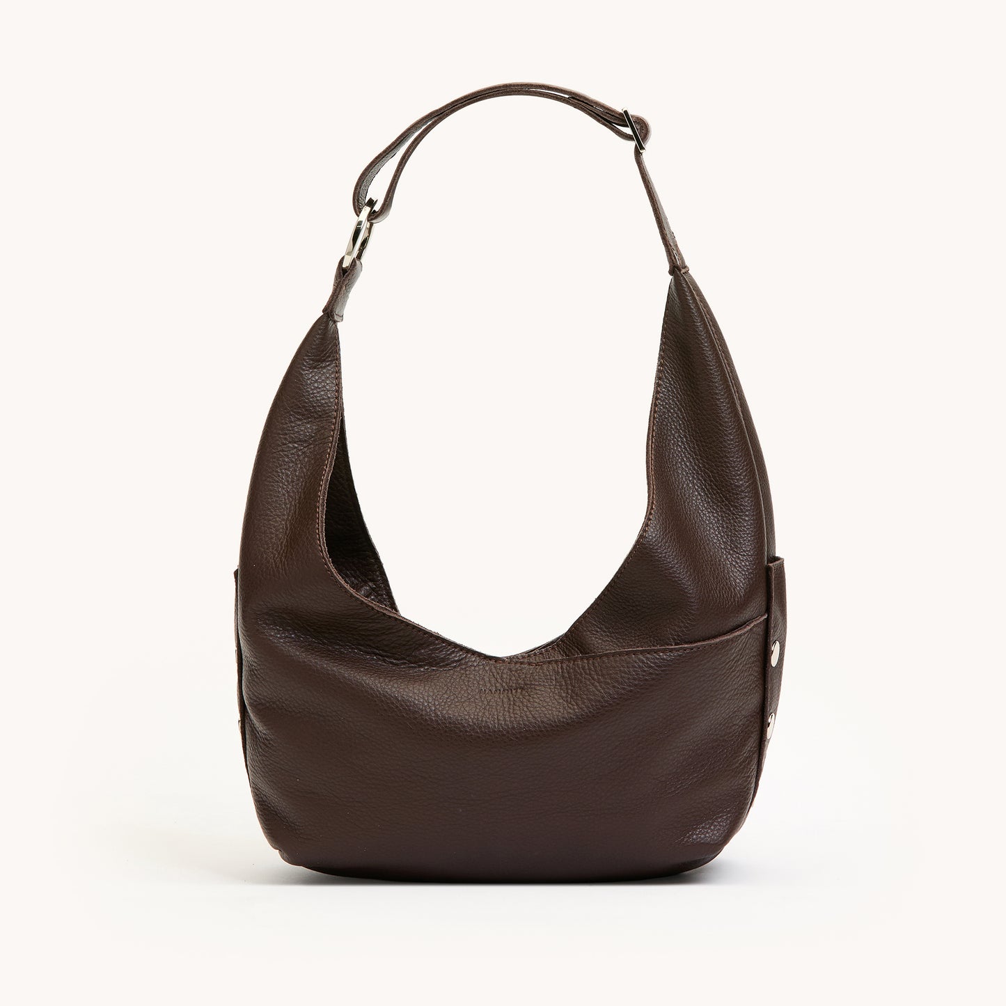 Tom-Zip-Med-Espresso-Pebble-S-Front-View
