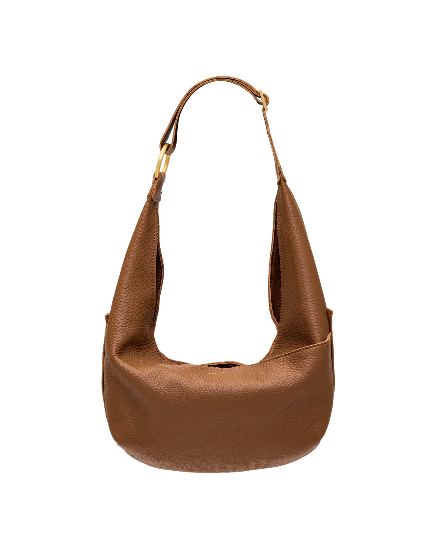Tom Zip | Mahogany Pebble/Brushed Gold Red Zip | Med