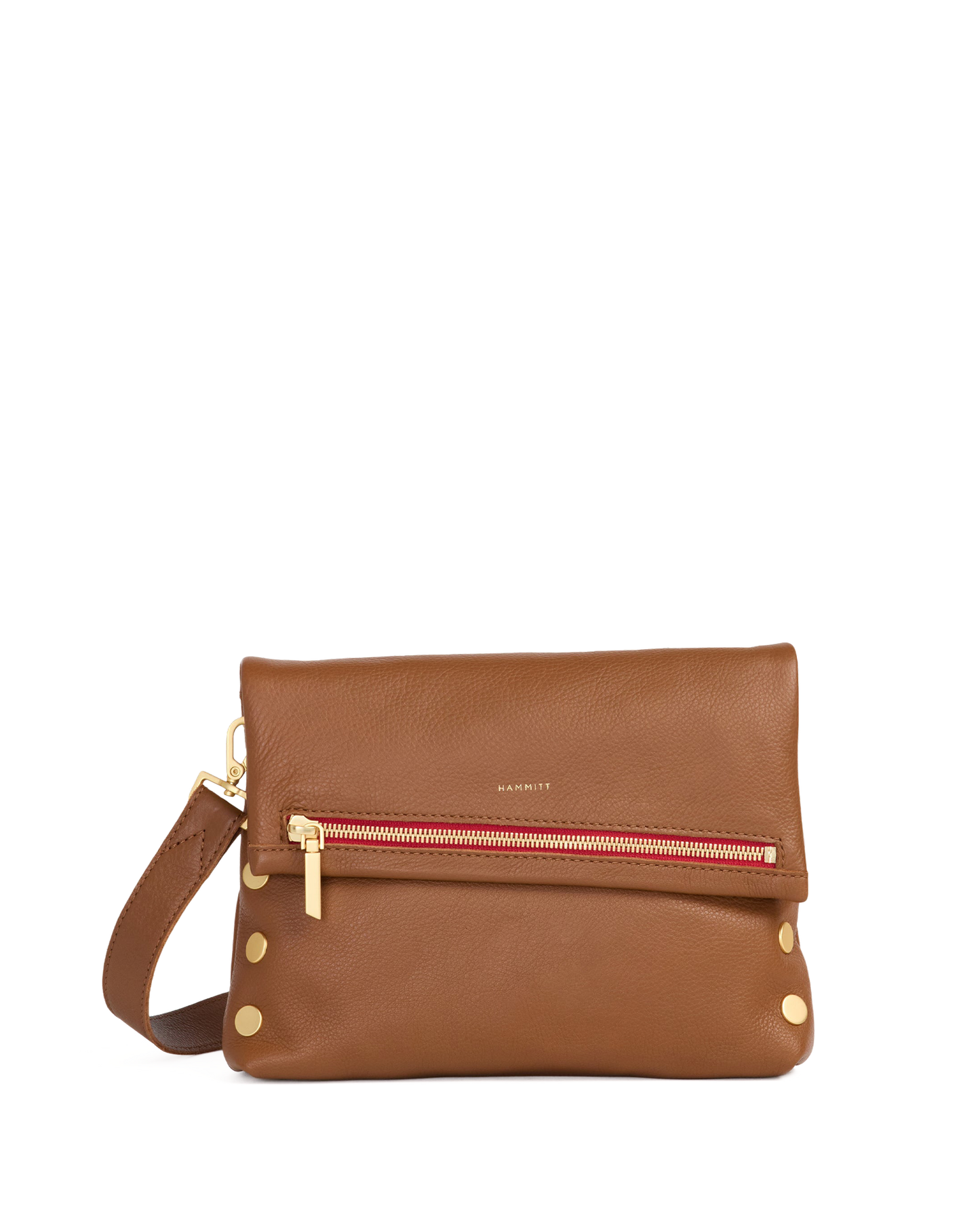VIP | Mahogany Pebble/Brushed Gold Red Zip | Med