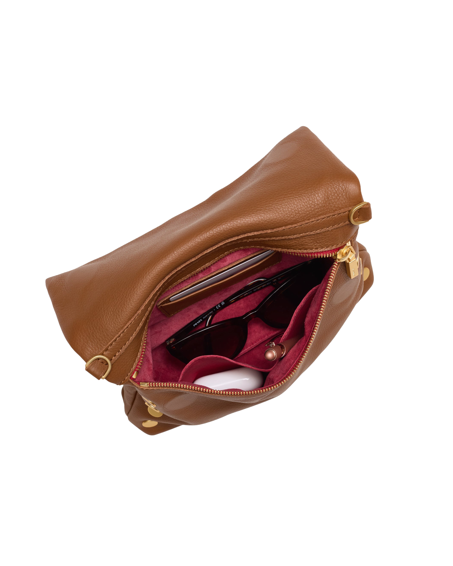 VIP | Mahogany Pebble/Brushed Gold Red Zip | Med